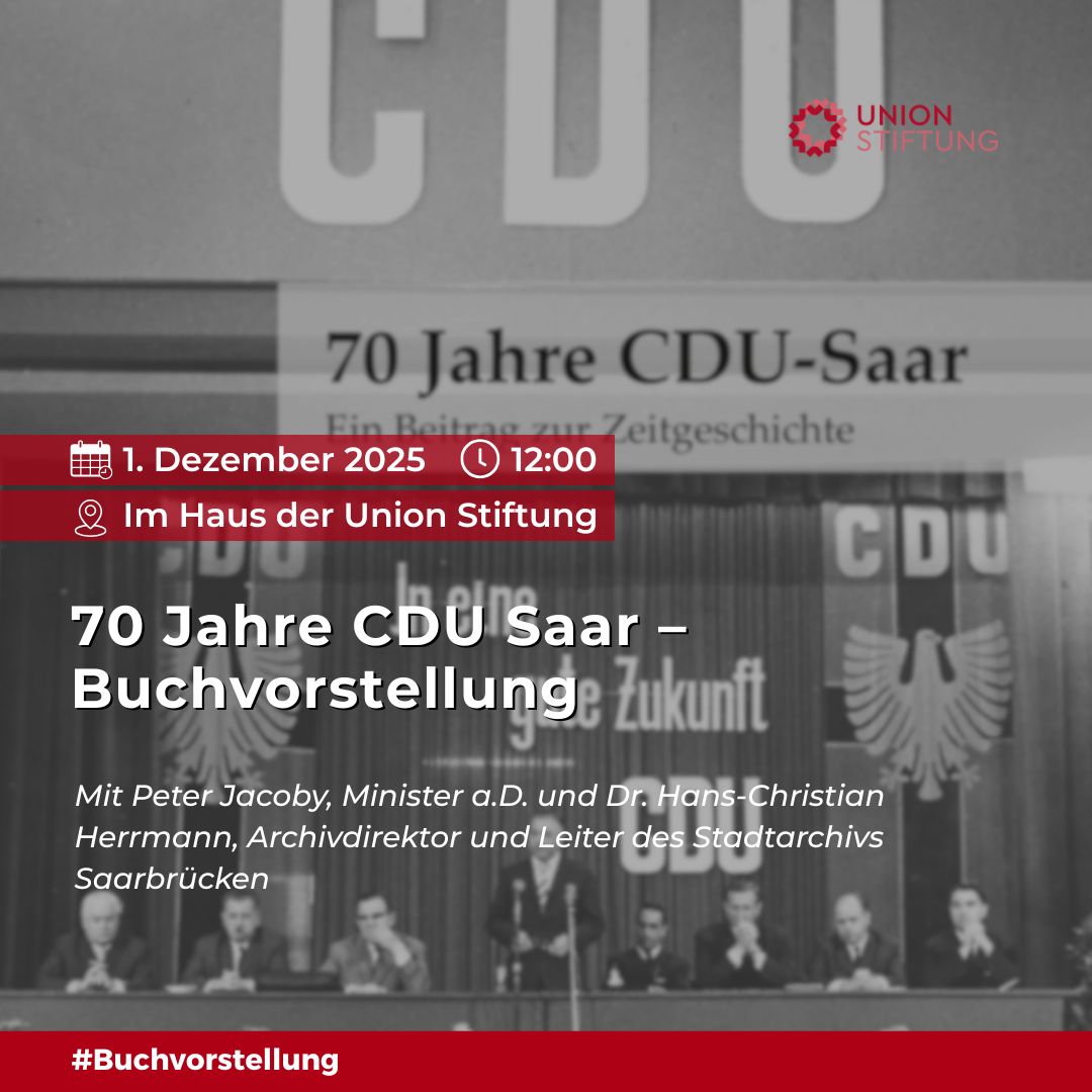 Buchvorstellung: 70 Jahre CDU Saar