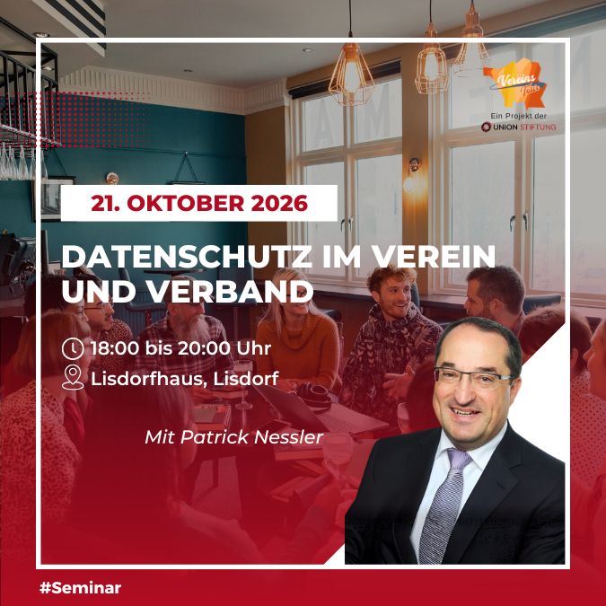 Datenschutz im Verein und Verband