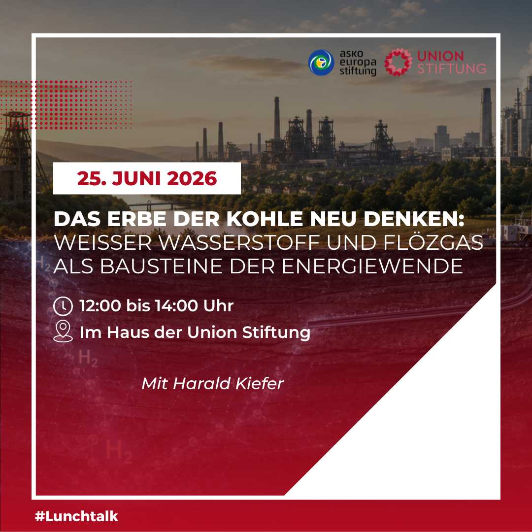 Lunchtalk „Das Erbe der Kohle neu denken: Weißer Wasserstoff und Flözgas als Bausteine der Energiewende" mit Harald Kiefer