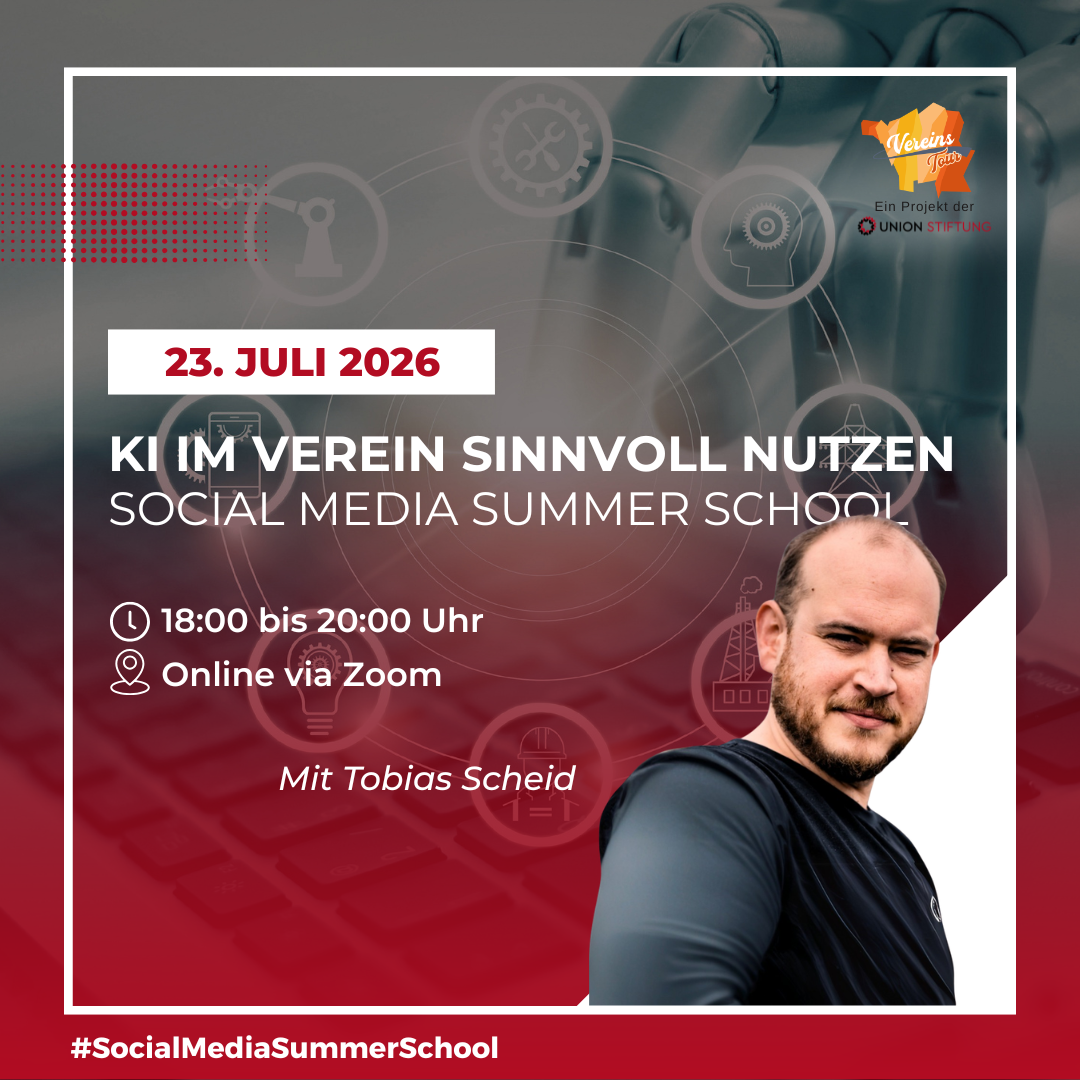 KI im Verein sinnvoll nutzen: Social Media Summer School