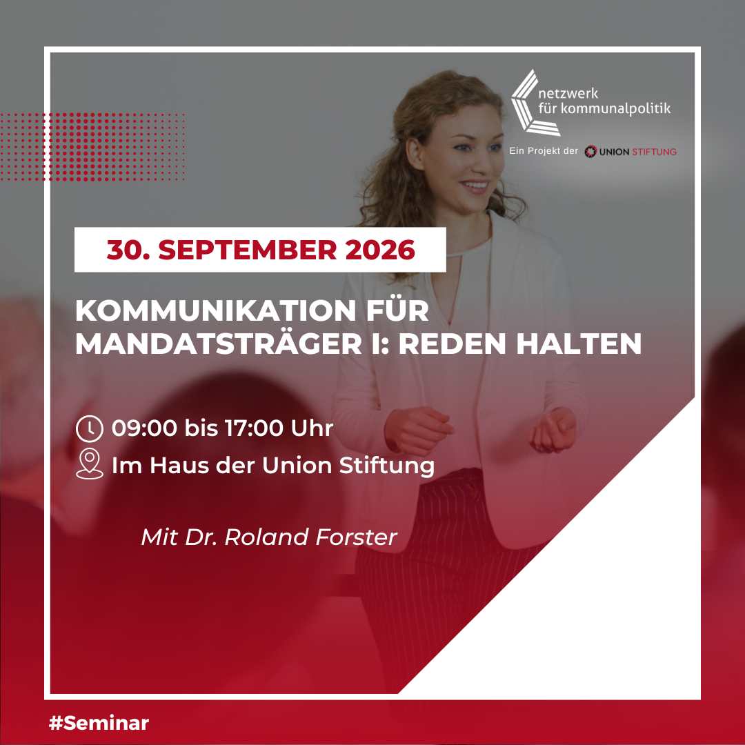 Kommunikation für Mandatsträger I: Reden halten