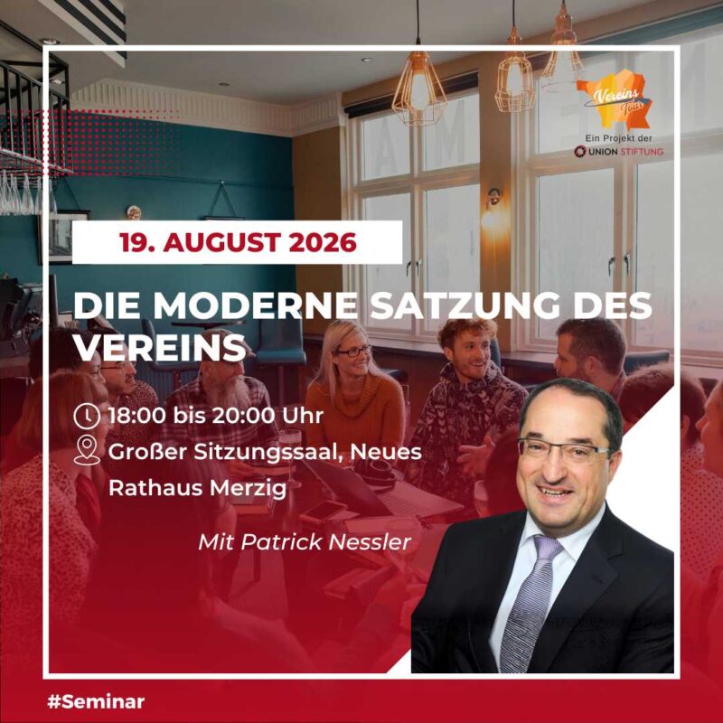 Die moderne Satzung des Vereins
