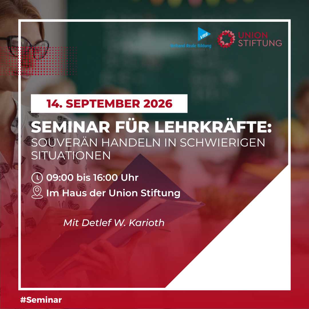 Seminar für Lehrkräfte: Souverän handeln in schwierigen Situationen