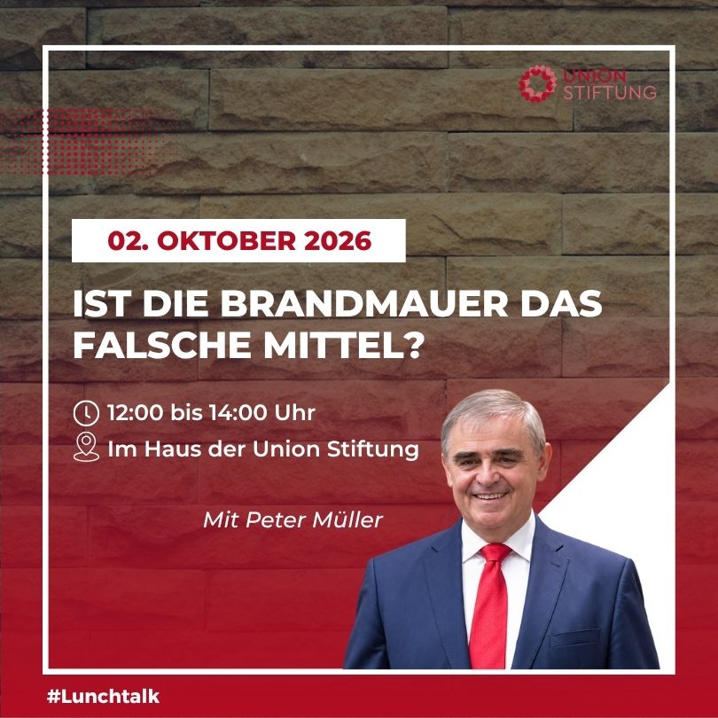 Ist die Brandmauer das falsche Mittel? – Lunchtalk mit Peter Müller