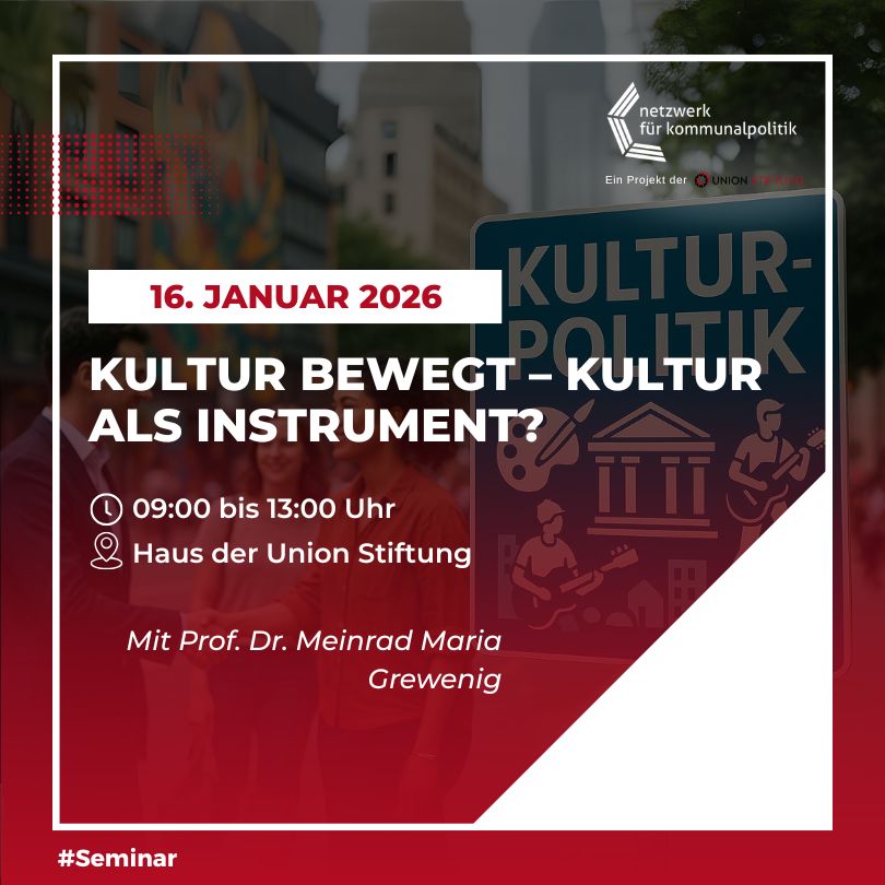 Kultur bewegt – Kultur als Instrument? Was Kulturpolitik in Ihrer Kommune bewirken kann.