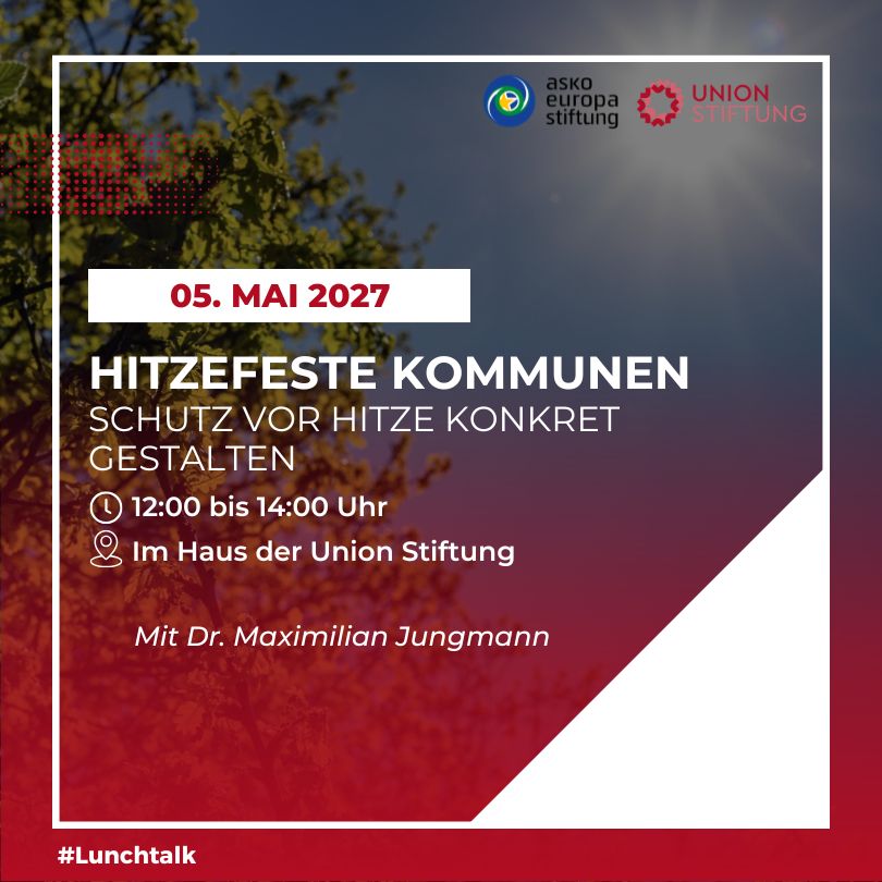 Lunchtalk: Hitzefeste Kommunen - Schutz vor Hitze konkret gestalten