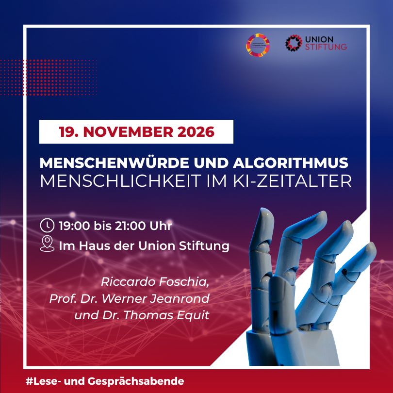 „Menschenwürde und Algorithmus“ - Menschlichkeit im KI-Zeitalter